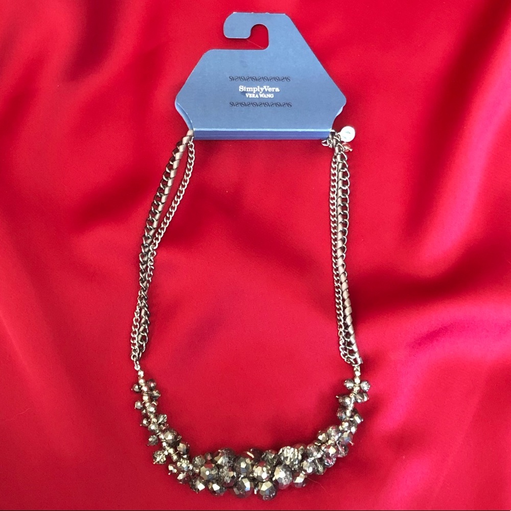 Charcoal Gem Chunky Vera Wang Necklace